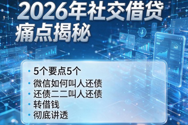 2026年社交借贷痛点揭秘5个要点微信如何叫人还债转借钱彻底讲透!