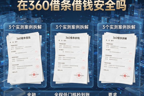 3个实测案例拆解在360借条借钱安全吗,全程低门槛秒到账!