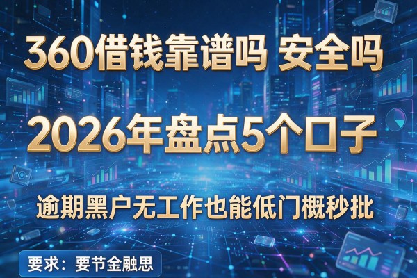 360借钱靠谱吗安全吗 2026年盘点5个口子 逾期黑户无工作也能低门槛秒批