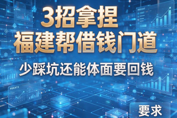 3招拿捏福建帮借钱门道,少踩坑还能体面要回钱!
