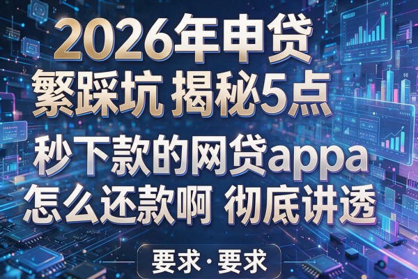 2026年申贷频繁踩坑揭秘5点秒下款的网贷app怎么还款啊彻底讲透!