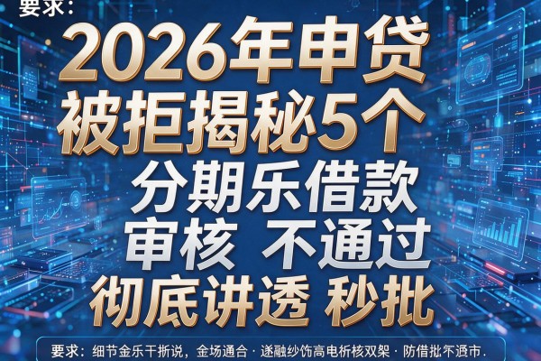2026年申贷被拒揭秘5个分期乐借款审核不通过彻底讲透秒批!