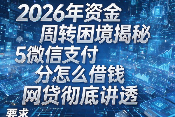 2026年资金周转困境揭秘5微信支付分怎么借钱网贷彻底讲透!