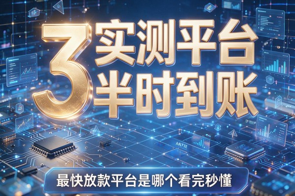 3个实测平台半小时到账,最快放款平台是哪个看完秒懂!