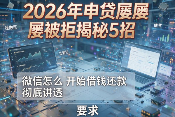 2026年申贷屡屡被拒揭秘5招微信怎么开始借钱还款彻底讲透!