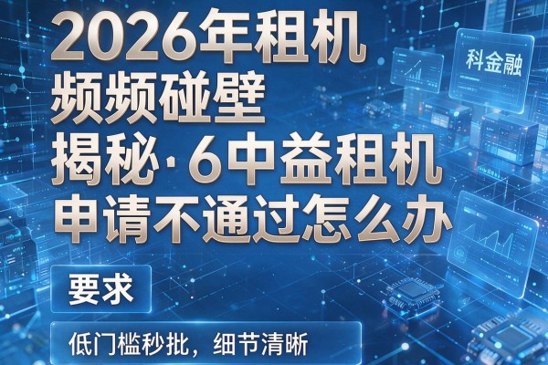 2026年租机频频碰壁揭秘6中益租机申请不通过怎么办低门槛秒批!