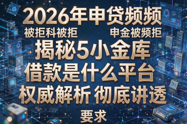 2026年申贷频频被拒揭秘5小金库借款是什么平台权威解析彻底讲透!