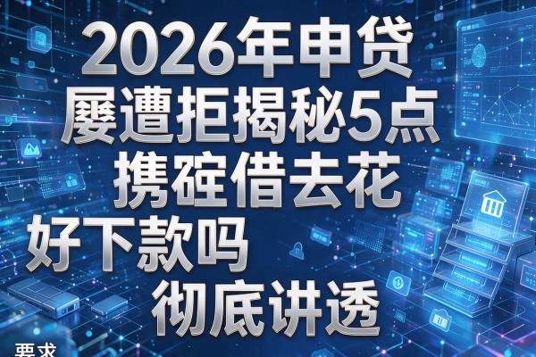 2026年申贷屡遭拒揭秘5点携程借去花好下款吗彻底讲透!