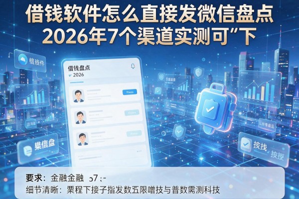 借钱软件怎么直接发微信盘点2026年7个渠道实测可下!