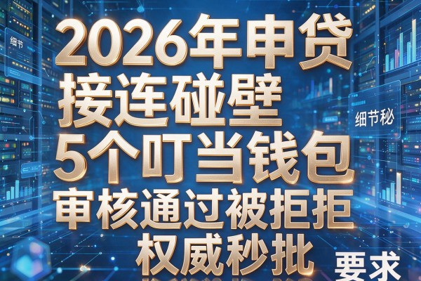 2026年申贷接连碰壁揭秘5个叮当钱包审核通过被拒权威秒批!
