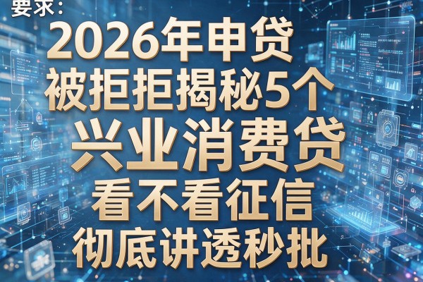 2026年申贷被拒揭秘5个兴业消费贷看不看征信彻底讲透秒批!