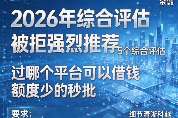2026年综合评估被拒强烈推荐5个综合评估未通过哪个平台可以借钱额度少的秒批!