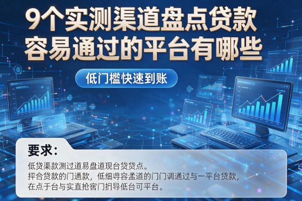 9个实测渠道盘点贷款容易通过的平台有哪些，低门槛快速到账！