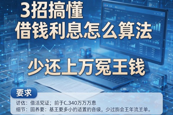 3招搞懂借钱利息怎么算法，少还上万冤枉钱！