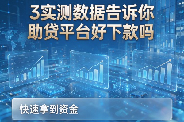 3个实测数据告诉你助贷平台好下款吗,快速拿到资金!