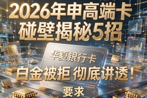 2026年申高端卡碰壁揭秘5招华夏银行卡白金被拒彻底讲透!