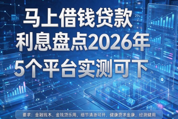 马上借钱贷款利息盘点2026年5个平台实测可下!