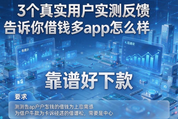 3个真实用户实测反馈告诉你借钱多app怎么样,靠谱好下款!