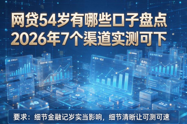 网贷54岁有哪些口子盘点2026年7个渠道实测可下！