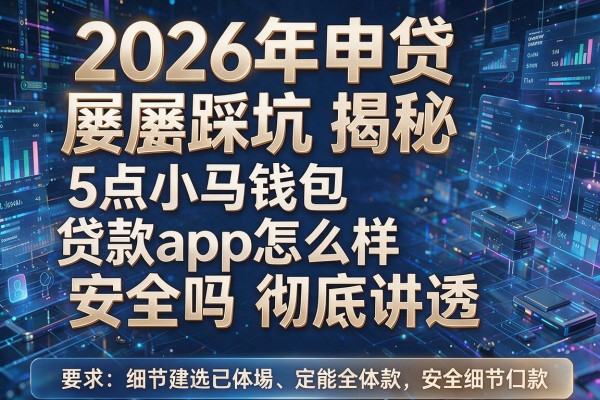 2026年申贷屡屡踩坑揭秘5点小马钱包贷款app怎么样安全吗彻底讲透!