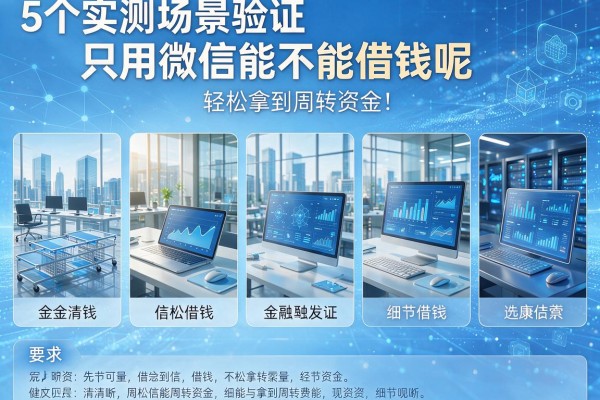 5个实测场景验证只用微信能不能借钱呢,轻松拿到周转资金!