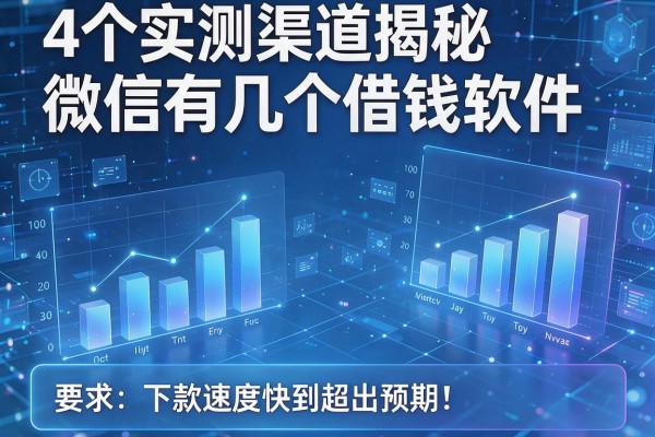 4个实测渠道揭秘微信有几个借钱软件,下款速度快到超出预期!