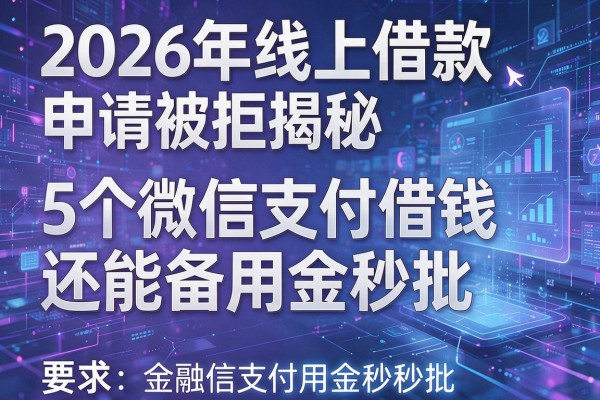 2026年线上借款申请被拒揭秘5个微信支付借钱还能备用金秒批！