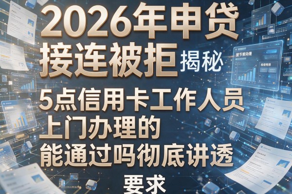 2026年申贷接连被拒揭秘5点信用卡工作人员上门办理的能通过吗彻底讲透!