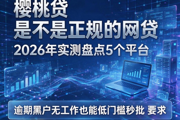 樱桃贷是不是正规的网贷 2026年实测盘点5个平台 逾期黑户无工作也能低门槛秒批
