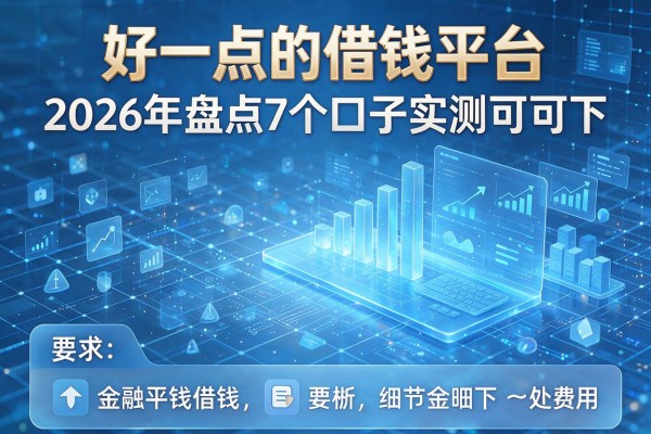 好一点的借钱平台2026年盘点7个口子实测可下!
