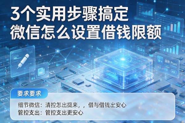 3个实用步骤搞定微信怎么设置借钱限额,管控支出更安心!