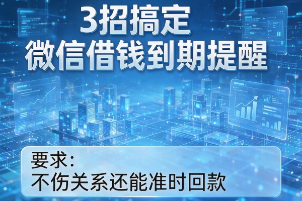 3招搞定微信借钱到期提醒，不伤关系还能准时回款！