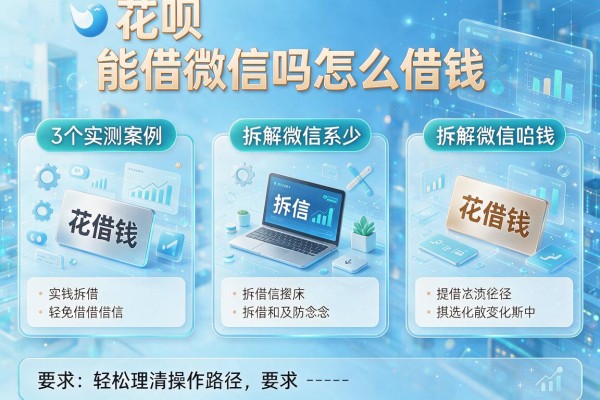 3个实测案例拆解花呗能借微信吗怎么借钱,轻松理清操作路径!