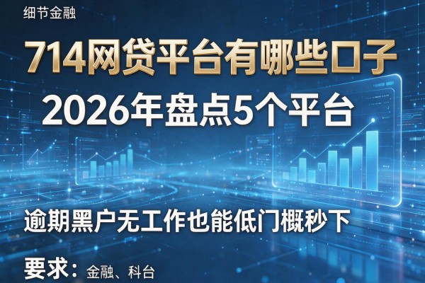 714网贷平台有哪些口子 2026年盘点5个平台 逾期黑户无工作也能低门槛秒下