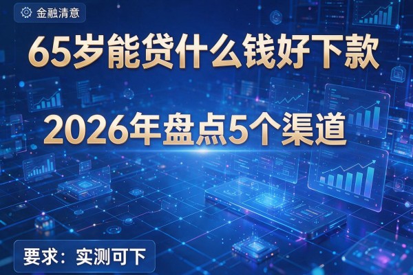 65岁能贷什么钱好下款 2026年盘点5个渠道 实测可下!