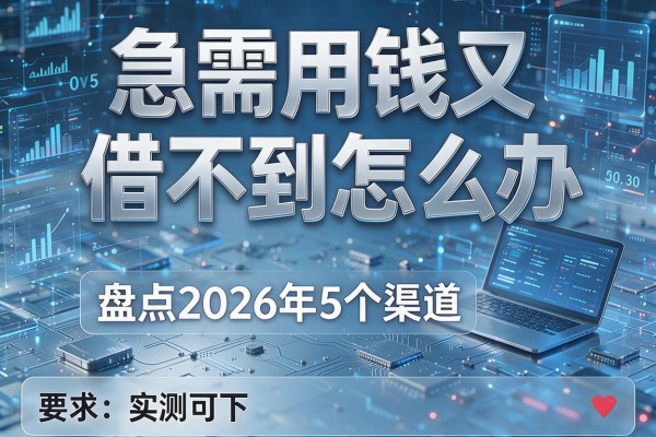 急需用钱又借不到怎么办 盘点2026年5个渠道 实测可下!