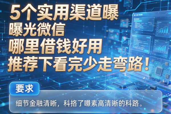 5个实用渠道曝光微信哪里借钱好用推荐下看完少走弯路!