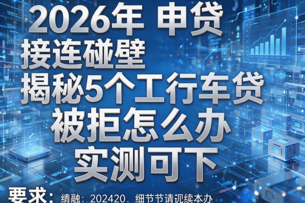 2026年申贷接连碰壁揭秘5个工行车贷被拒怎么办实测可下!