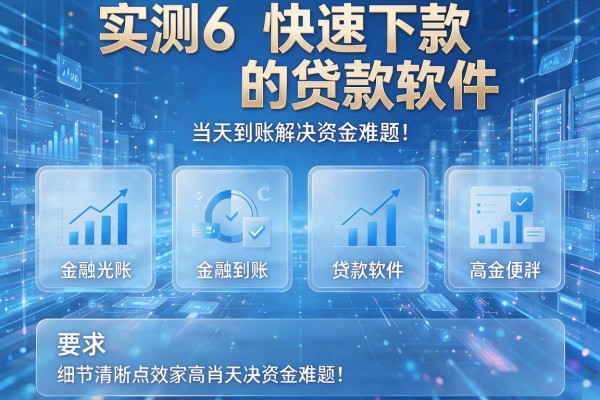 实测6款快速下款的贷款软件,当天到账解决资金难题!