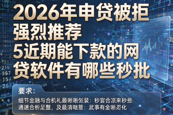 2026年申贷被拒强烈推荐5近期能下款的网贷软件有哪些秒批!