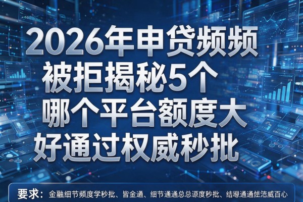 2026年申贷频频被拒揭秘5个哪个平台额度大好通过权威秒批!