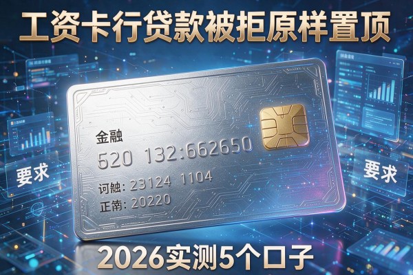 工资卡行贷款被拒原样置顶 2026实测5个口子