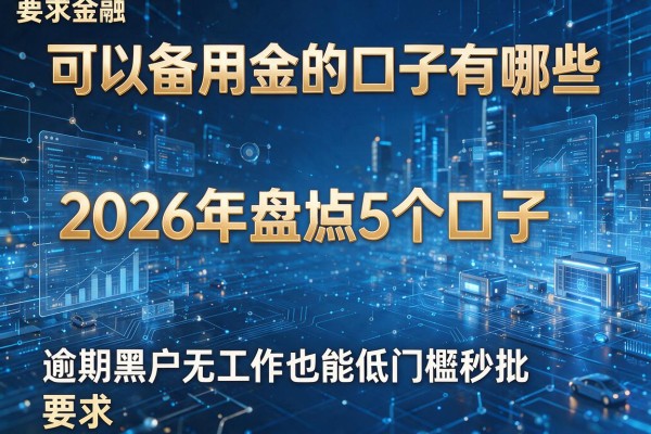 可以备用金的口子有哪些 2026年盘点5个口子 逾期黑户无工作也能低门槛秒批