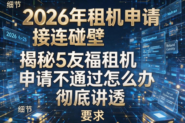 2026年租机申请接连碰壁揭秘5友福租机申请不通过怎么办彻底讲透！