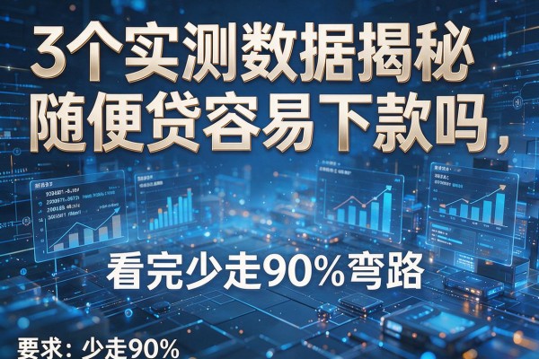 3个实测数据揭秘随便贷容易下款吗,看完少走90%弯路!