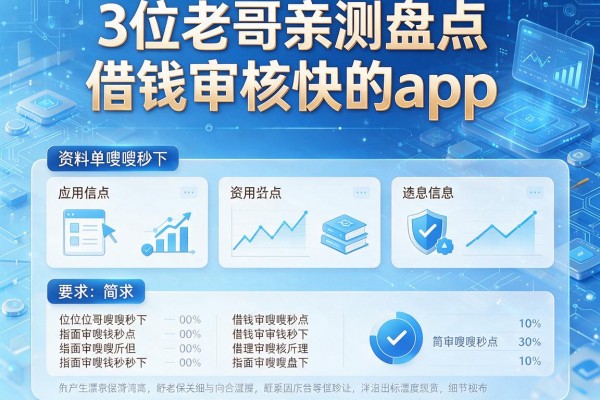 3位老哥亲测盘点6个借钱审核快的app 资料简单嗖嗖秒下!