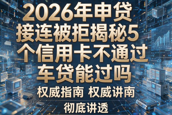 2026年申贷接连被拒揭秘5个信用卡不通过车贷能过吗权威指南彻底讲透!