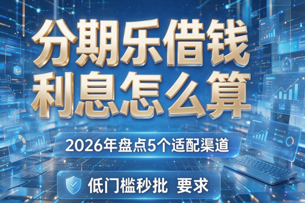 分期乐借钱利息怎么算 2026年盘点5个适配渠道 低门槛秒批!