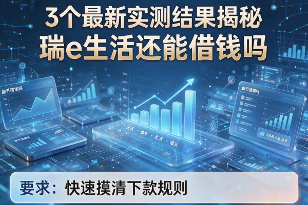 3个最新实测结果揭秘瑞e生活还能借钱吗,快速摸清下款规则!