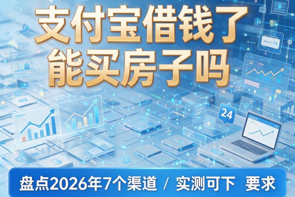 支付宝借钱了能买房子吗 盘点2026年7个渠道 实测可下!